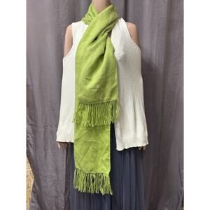 ALPACA CAMARGO Scarf / Wrap W 9”X L 69” Lime